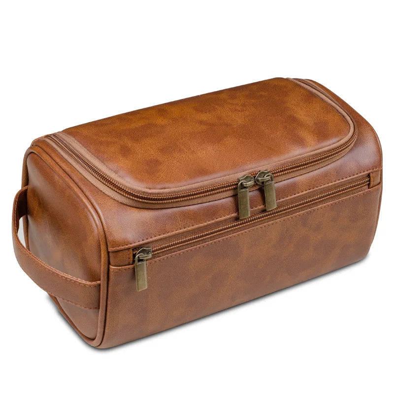 Custom Leather Toiletry Bag