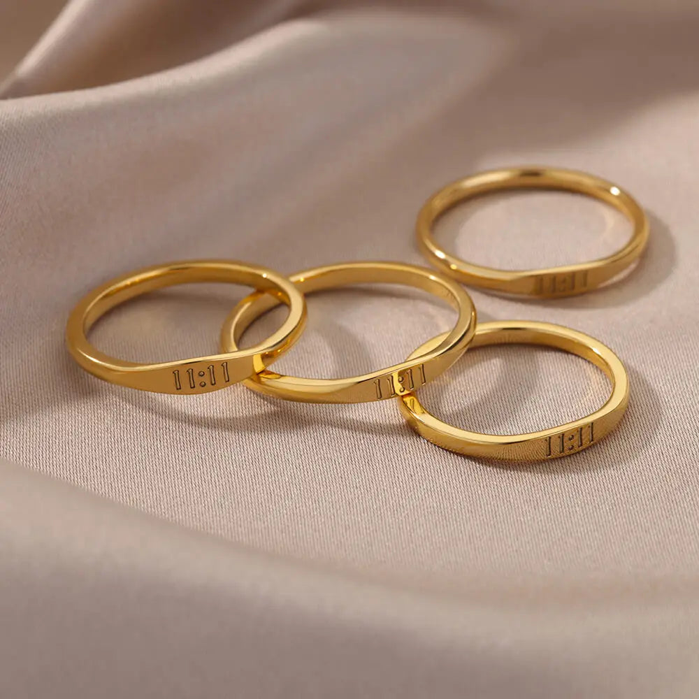 Mini 11:11 Angel Number Ring