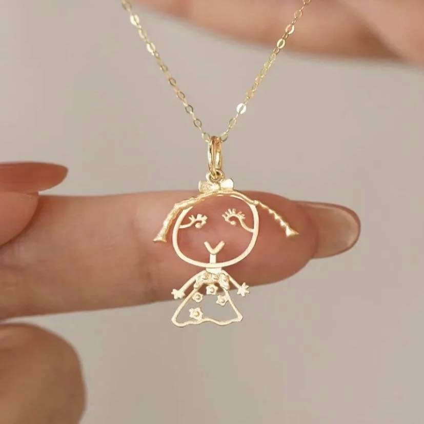 Custom Design Drawing Necklace