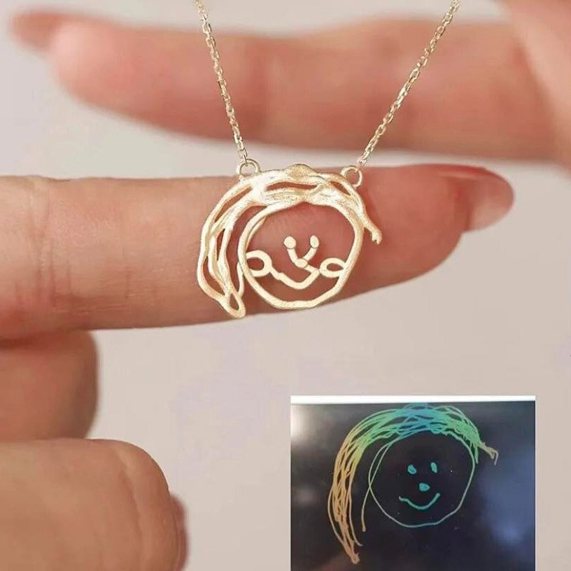 Custom Design Drawing Necklace