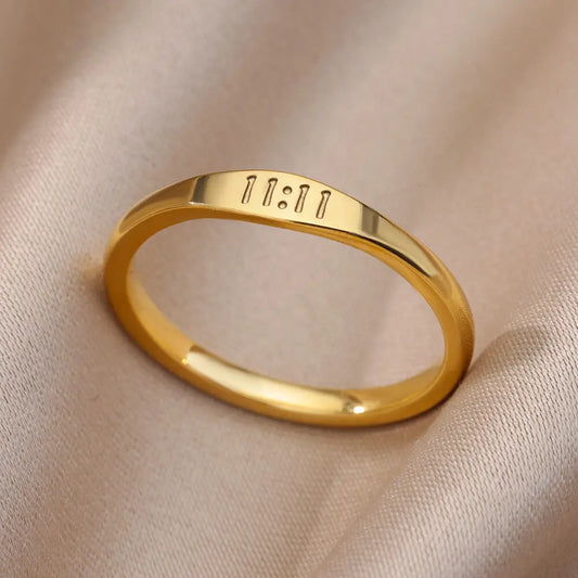 Mini 11:11 Angel Number Ring
