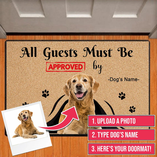 Custom "Must Be Pet Approved" Doormat