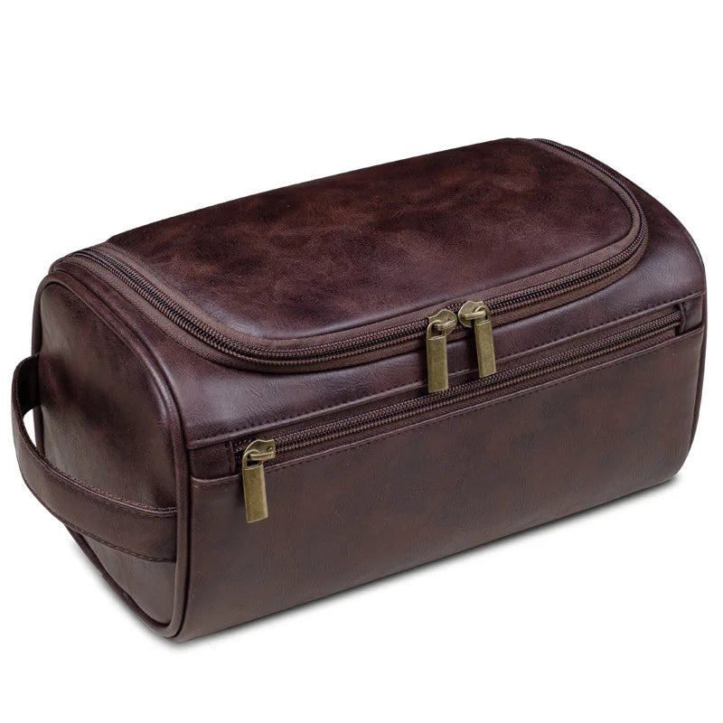 Custom Leather Toiletry Bag