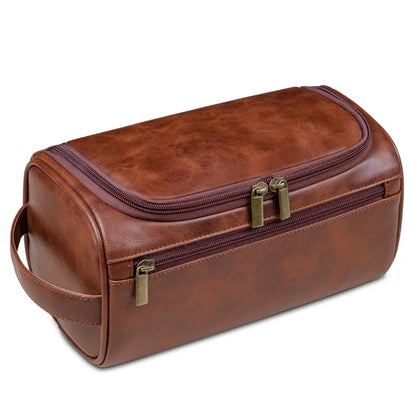 Custom Leather Toiletry Bag