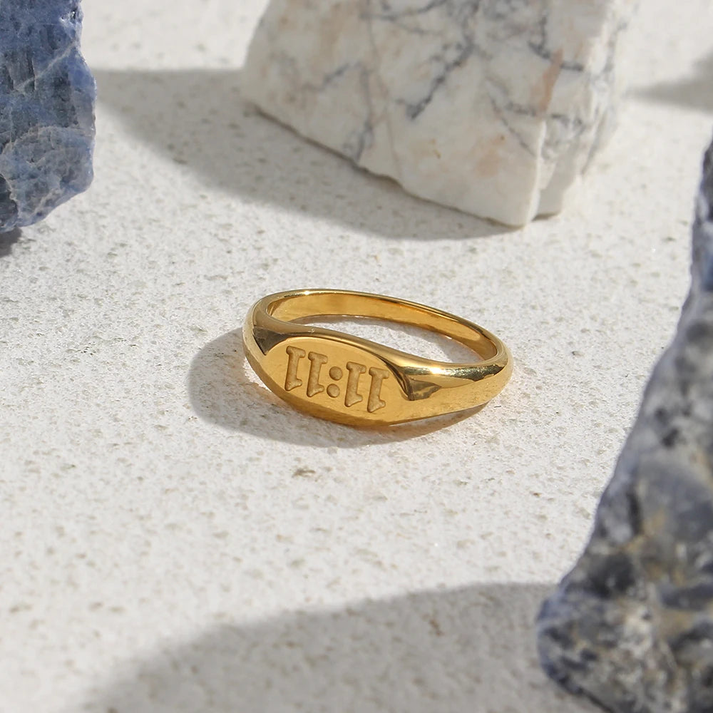 11:11 Angel Number Ring