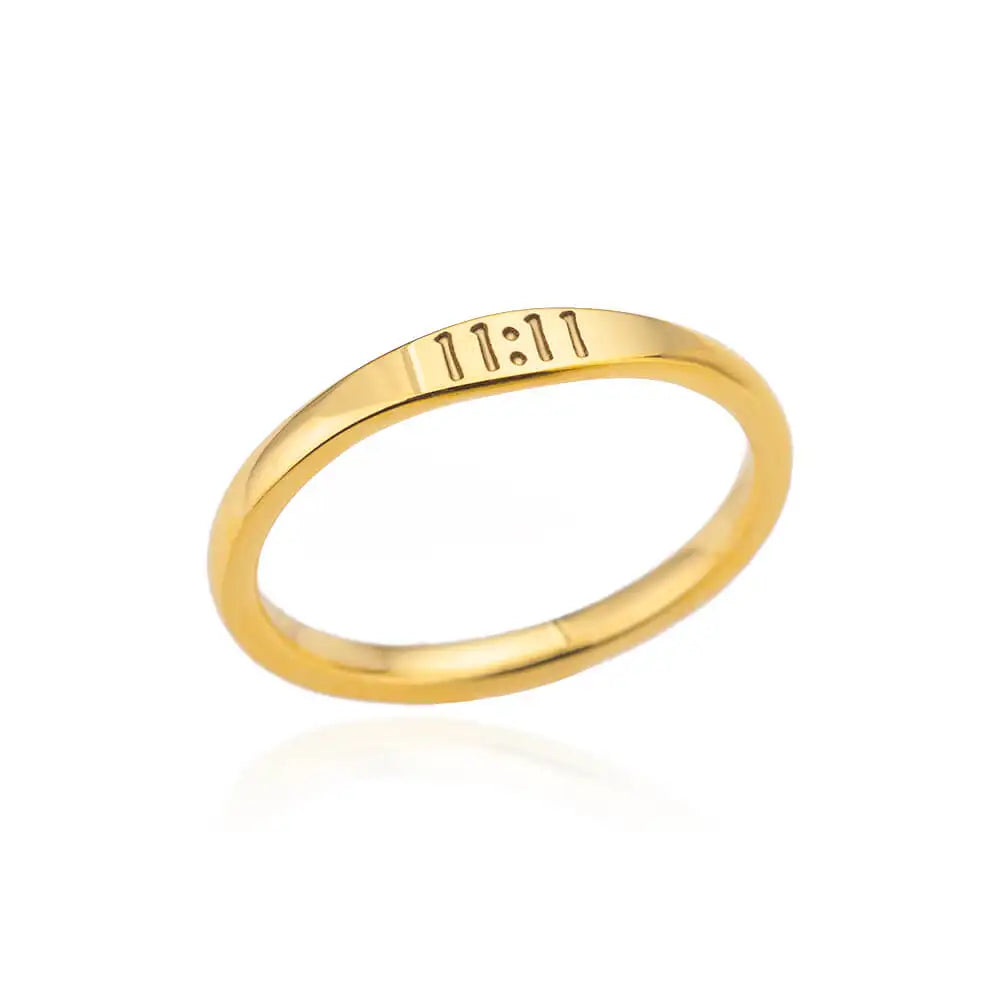 Mini 11:11 Angel Number Ring