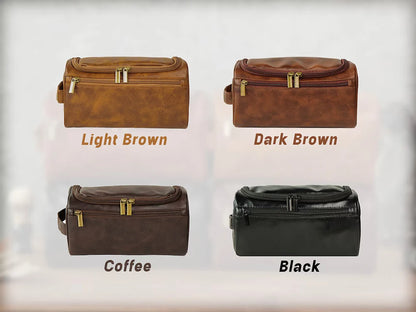 Custom Leather Toiletry Bag